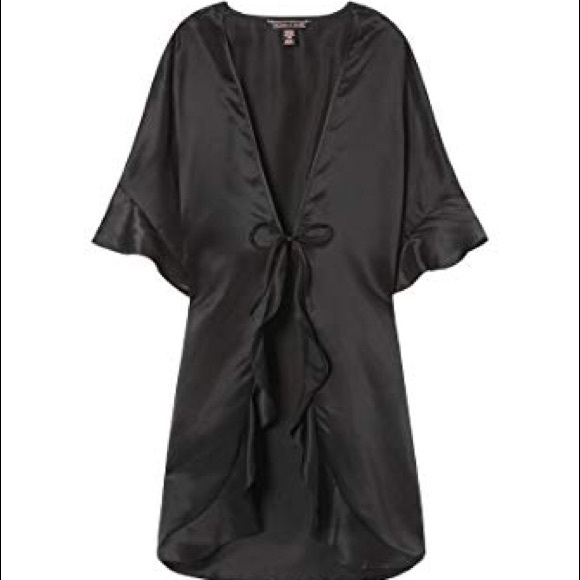 Victoria's Secret Other - Victoria’s Secret Satin Ruffle Kimono